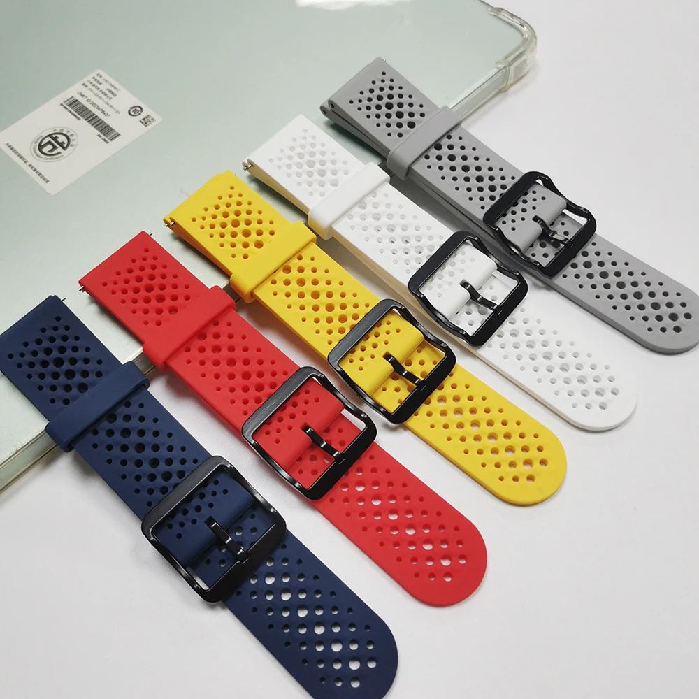 Breathable Silicone Sport Strap - 22mm