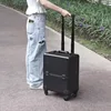 Aluminum Alloy Trolley Makeup Box Large-capacity Portable Texture Tool Box Semi-color Professional Trolley Cosmetic Case 6