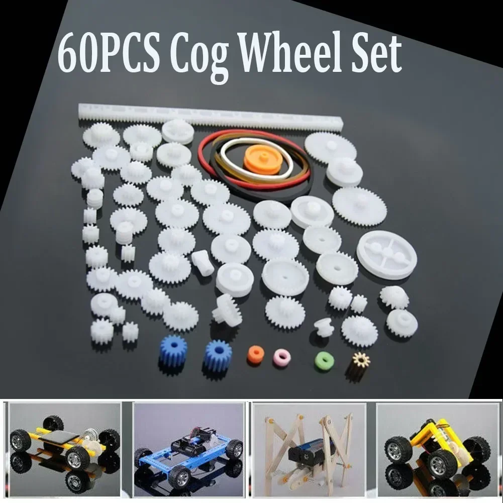 Innovative Intelligence Cog Wheel Gear Pulley Mechanical Model Motor Robot Plastic Toy 60 Kinds Children Gifts Durable Hot
