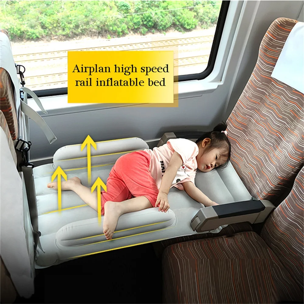 Baby Child Inflatable Mattress Air Bed for Car Plane High Speed Rail Travel