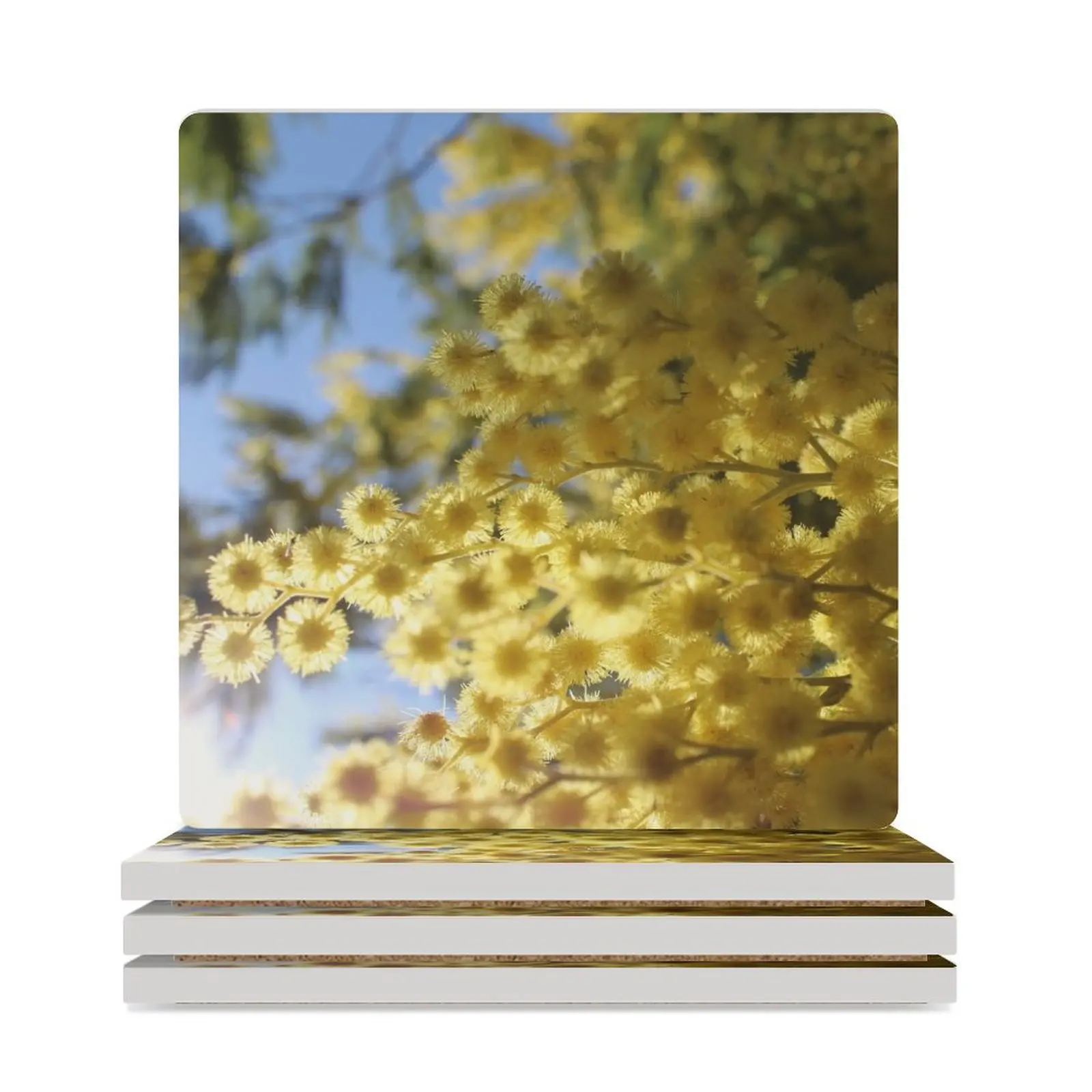 

mimosa Ceramic Coasters (Square) bulk cute coffee cup stand cup holder Coasters