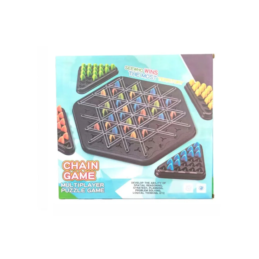 幾何学的なチェーンボードゲーム、大人の屋外ゲームや屋内/屋外の家族の集まりに適した楽しいパズル玩具です。