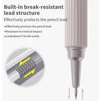 Metal Mechanical Pencil Set with 80PCS Leads Refills Case For Sketching Manga Drafting Writing Professional Art Drawing Supplies 2