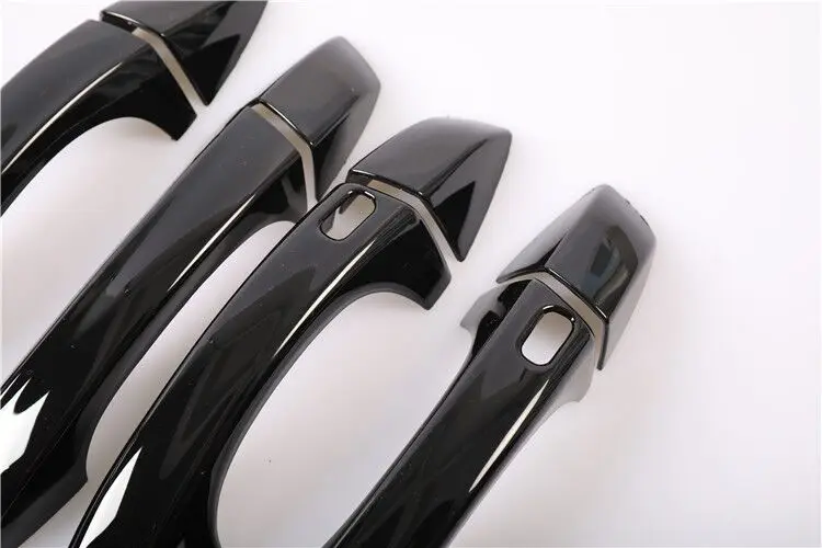 Car Door Handle For Volkswagen VW GOLF 7 MK7 2013-Black Chrome Car Side Door Handle Cover Trim Sticker Styling Accessories