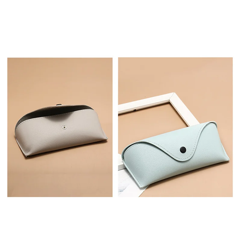 1pc Durable PU Leather Glasses Case Sunglasses Pouch Bag Eyewear Box