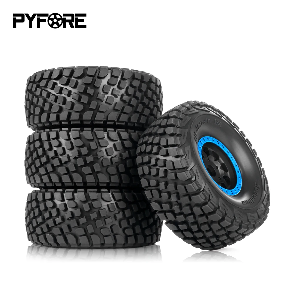 PYFORE Offroad-Reifen 137 x 55 mm Adapter 17 mm 4 Stück für MOJAVE YK4072 YK4073 1/7 RC Modellauto Desert Truck Zubehör – Detail 7