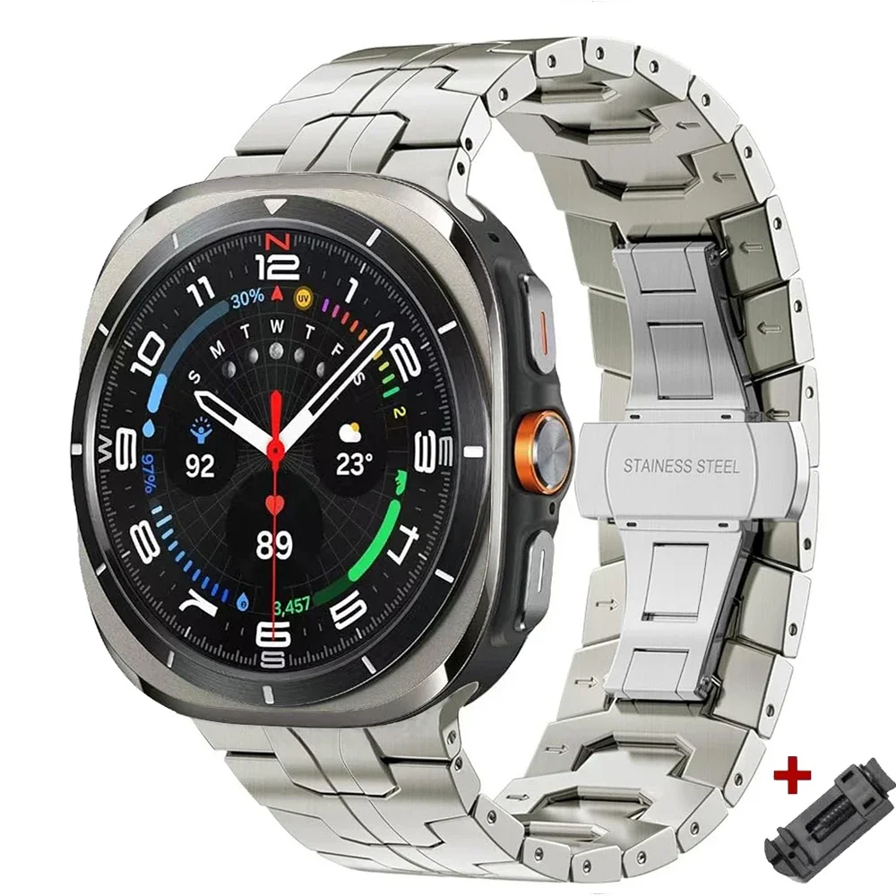 التيتانيوم الفرقة لساعة سامسونج جالاكسي الترا 47 م...