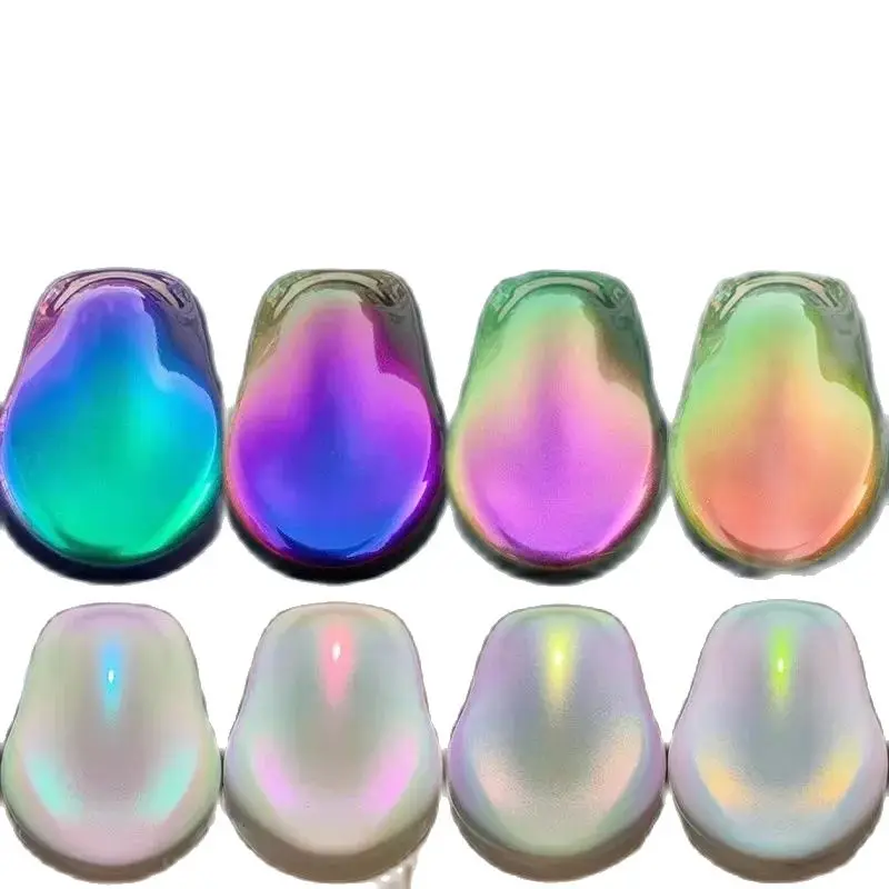 5G Aurora Iridescente Rainbow Super Chameleon Pigments Pearl Car Spray Paint Super Chameleon Pigment Per Vernice Per Auto