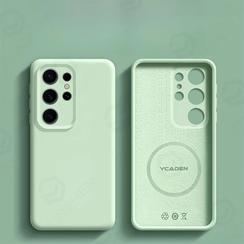 Magnetic Liquid Silicone Wireless Charging Case with MagSafe Compatibility