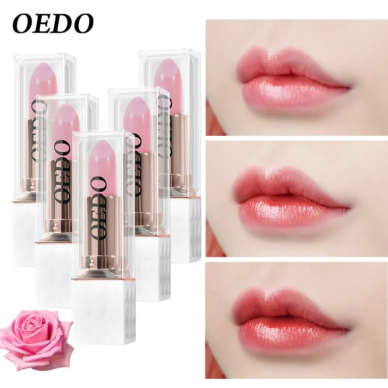 5pcs Rose Nourishing Color Changing Lip Balm Mild Soothing Color Rich Nourishing Moisturizing Beauty Bright Color lipstick led dimming 5050 bright light colorful color changing remote control 16 color lamp ball lamp living room ceiling rgb bulb