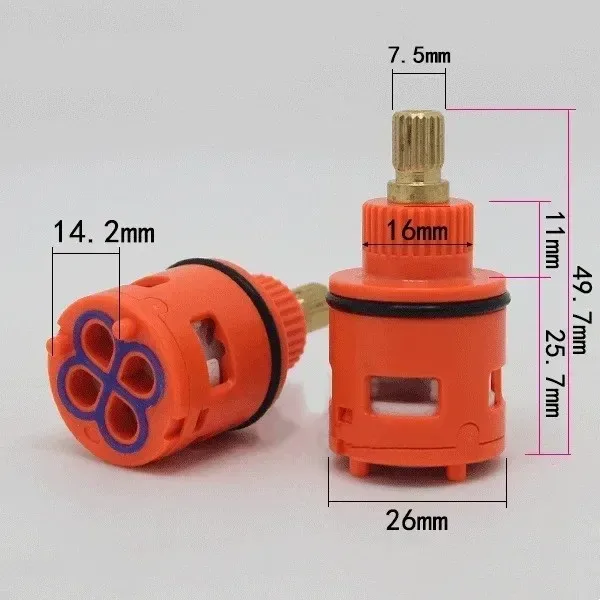 1PC חיסכון במים החלפת קרמיקה ספוגה חדר אמבטיה מים מערבל ברז מים מיקסר להחליף סתום מטבח