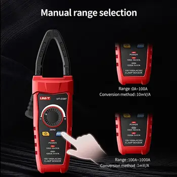 UNI-T UT-CS07 1000A AC DC Current Clamp Sensor High Precision Ammeter Pliers For UNI T UT117C UT196 UT139C UT197 UT197PV Tester 1