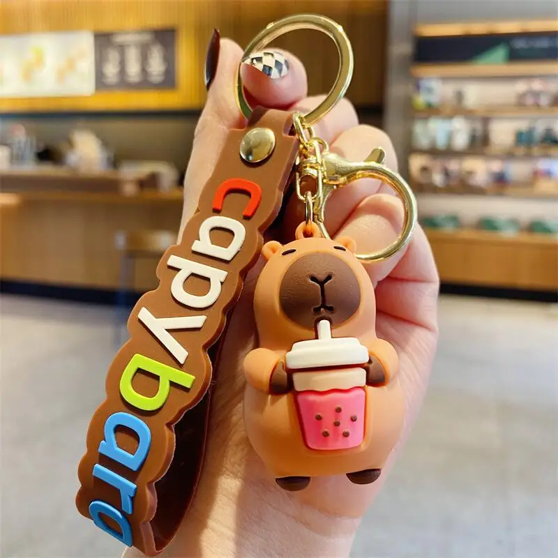 Capybara Keychain - Cute Cartoon Charm