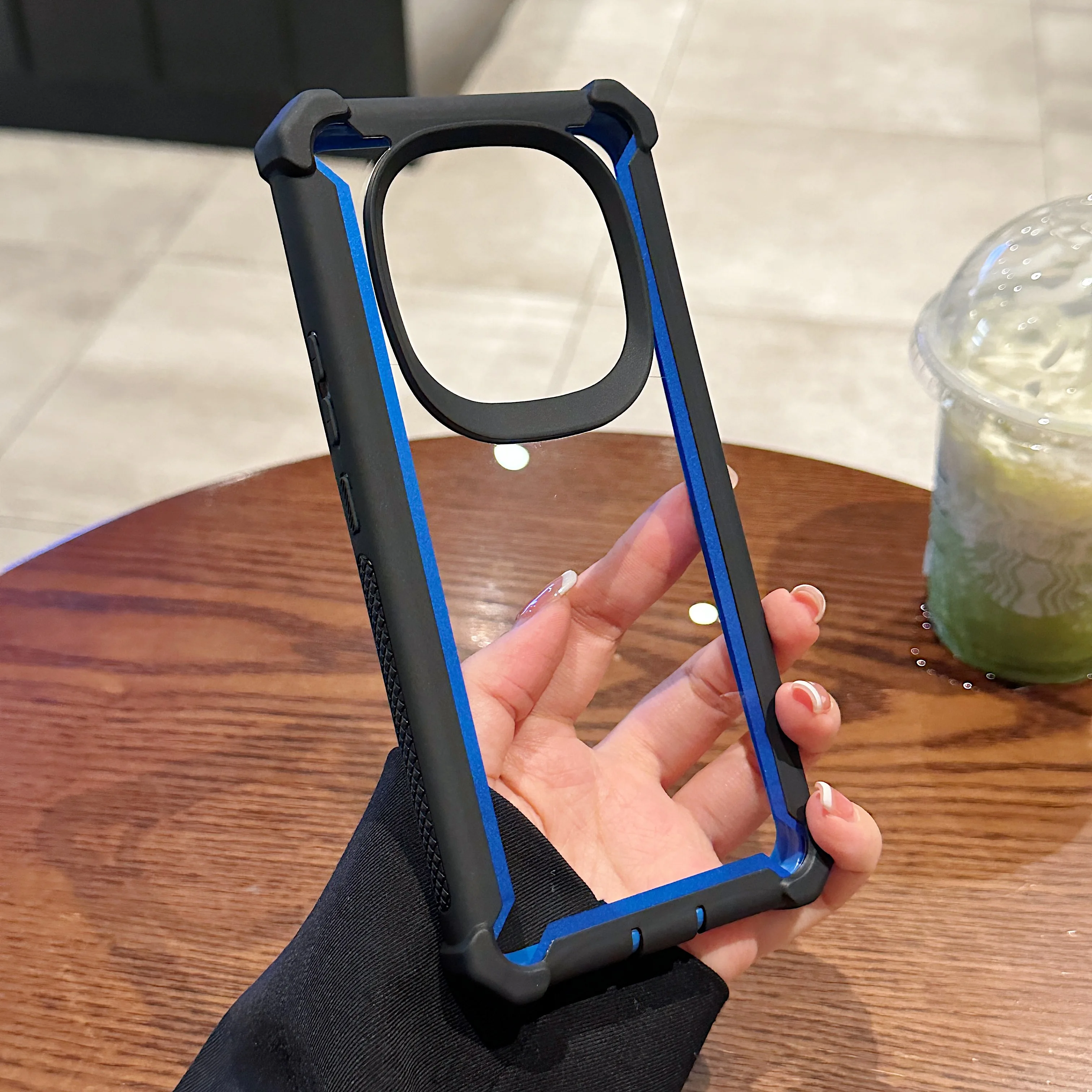 Heavy Duty Dual Layer Transparent Phone Case - Shockproof Rugged Hard Cover