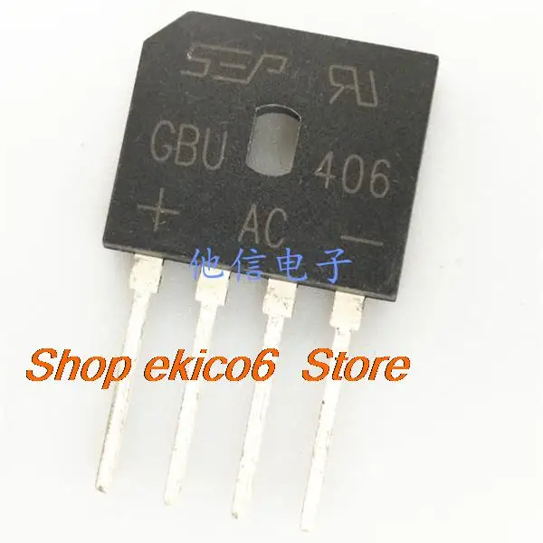 

10pieces Original stock GBU406 KBP406 600V 4A