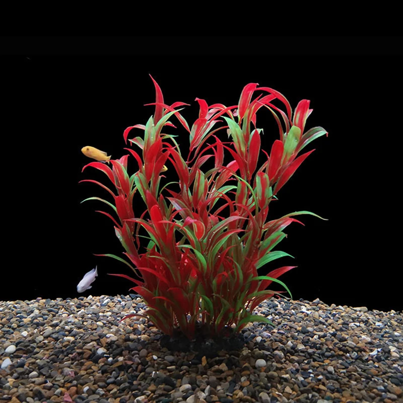 Vibrant Underwater Plastic Aquarium Plants - Lifelike Décor