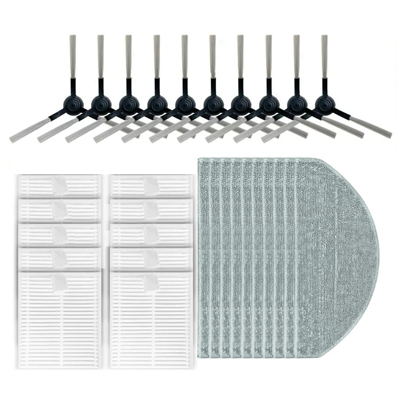 

Боковая щетка для Roidmi EVE CC/SDJ12RM, фильтр НЕРА, насадка на швабру, тряпка, аксессуары для робота-пылесоса, Запасная часть