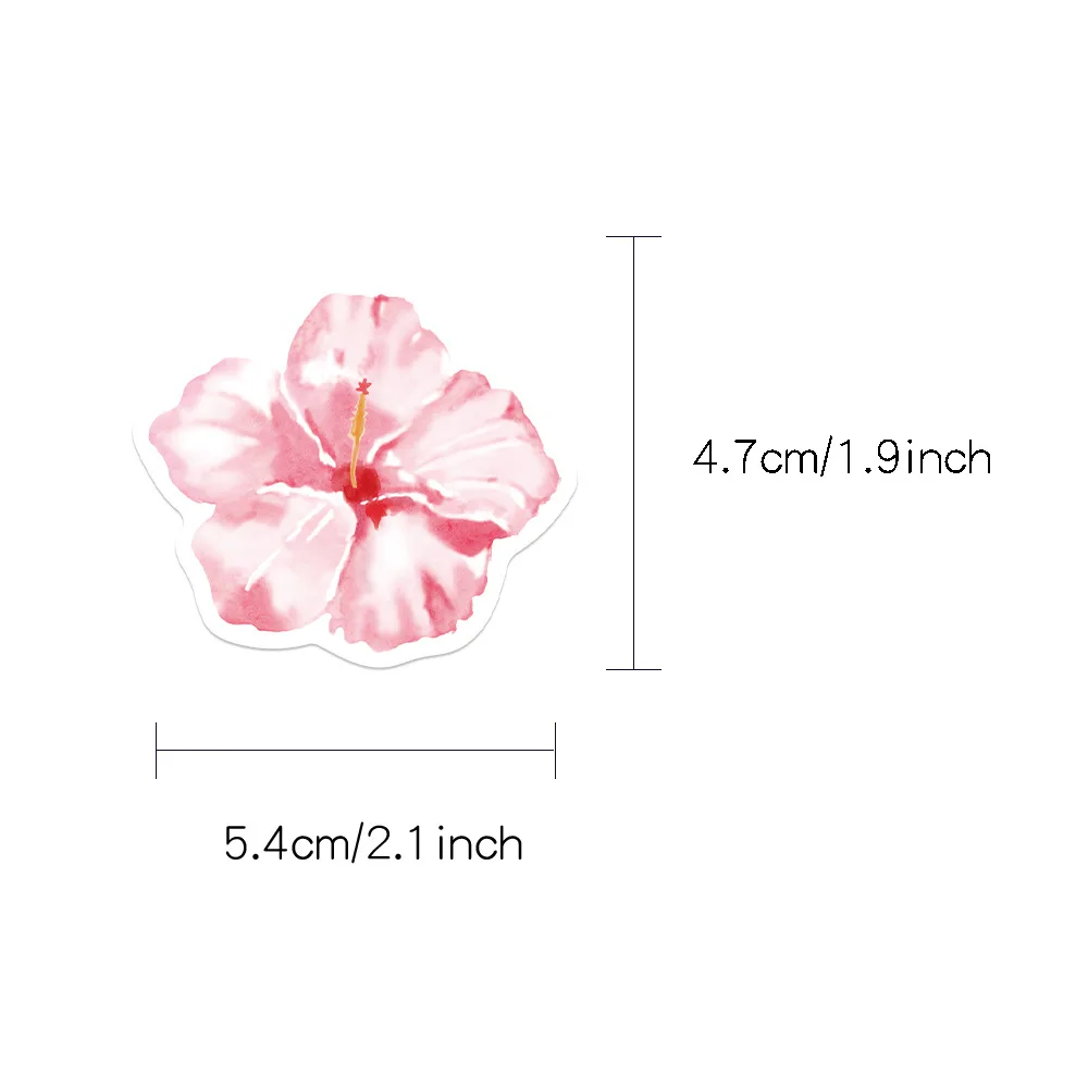 50 قطعة ملصقات متعة الوردي الكلمات الإنجليزية كتيب...