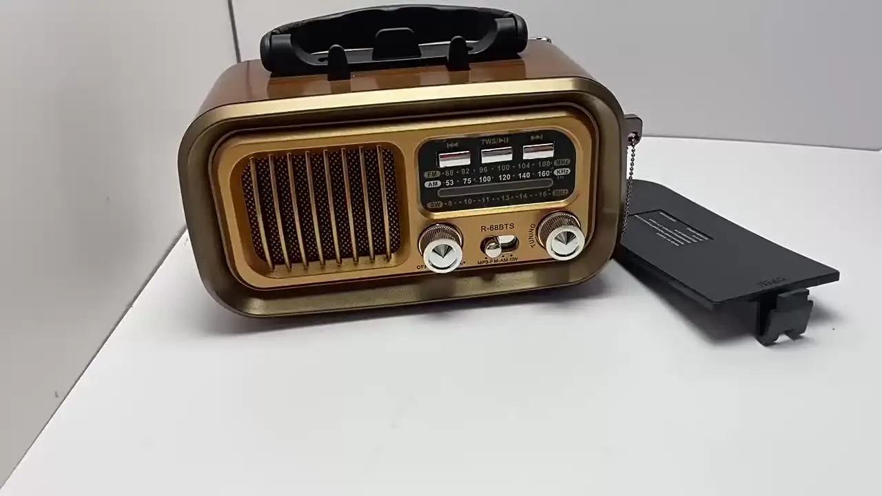 Портативное беспроводное радио в стиле ретро AM FM SW