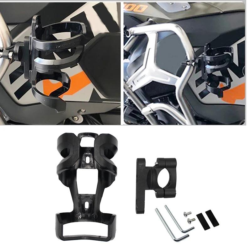 

For R1200GS ADV S1000RR R9T Yamaha MT07 MT09 YZF R3 R25 Motorcycle Beverage Water Bottle Drinks Cup Holders 25MM Mount