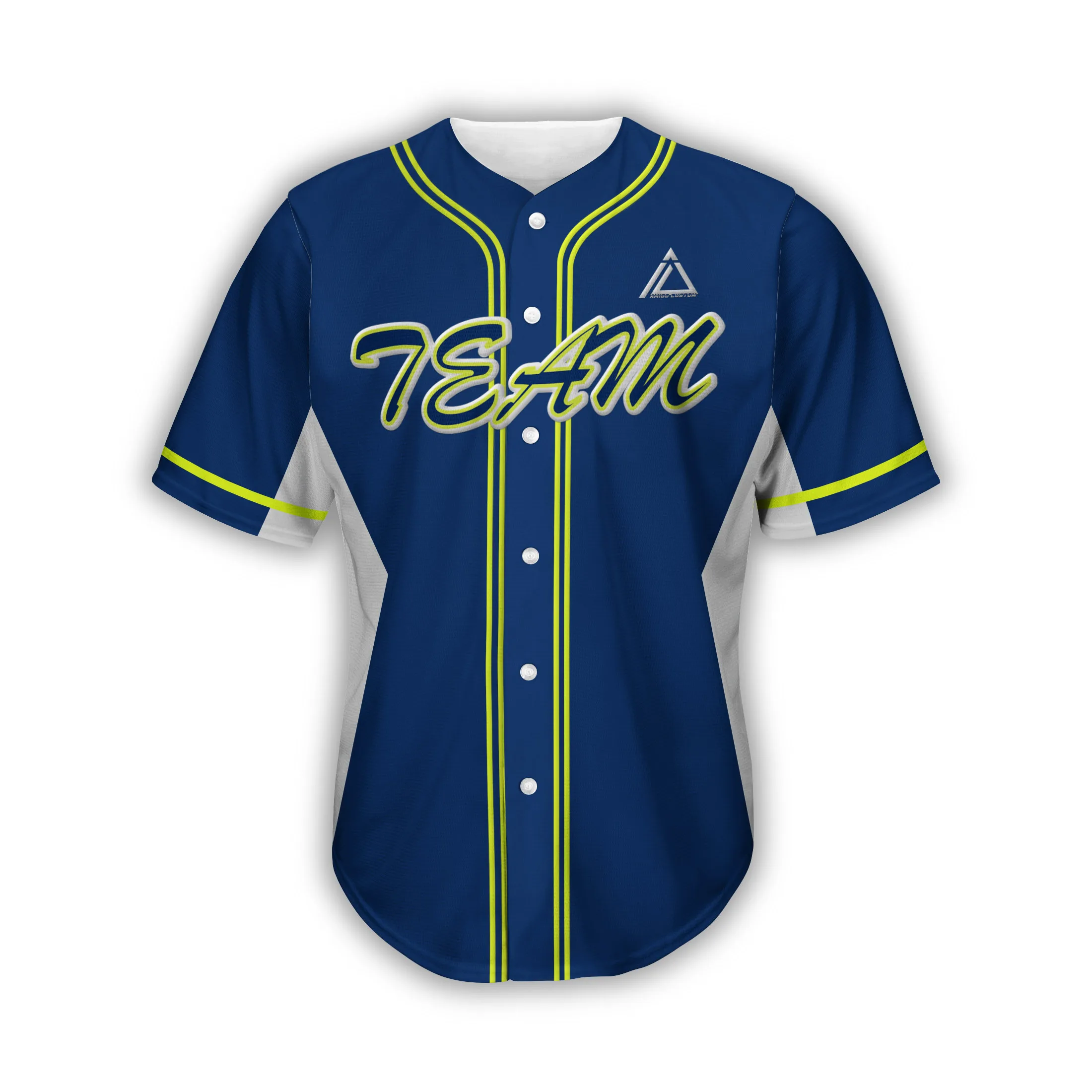 Pure High Quality Dark Blue Baseball Jersey Printing Youth Men Blank Sublimated Softball Shirts