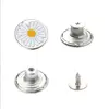10Pcs Metal Jeans Buttons 17mm Replacement No-Sewing Screw Button Repair Kit Nailless Removable Jean Buckles Clothing Pants Pins 2