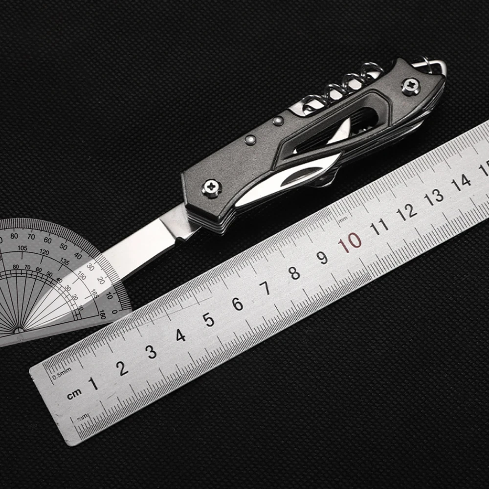 Folding Knife Outdoor Multifunctional Swiss Knife Camp Multitool Bottle Opener Portable Scissors Saw Military Fold Pocket