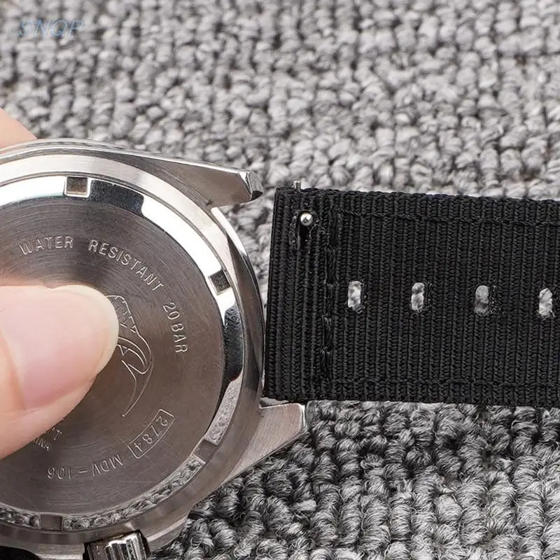Quick Release Weave Nylon Strap with Stainless Steel Buckle - Waterproof Wrist Bracelet