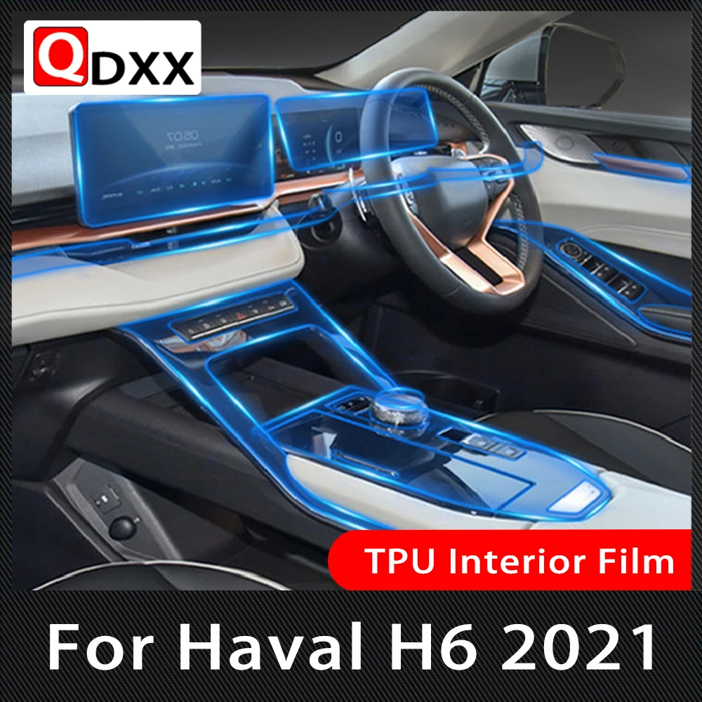 

Для центральной консоли автомобиля Haval H6 2021 прозрачная фотопленка для ремонта от царапин аксессуары центральная консоль