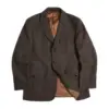 Men's Tweed Suit Jacket Safari Style Classic Elegant Vintage Blazer 1