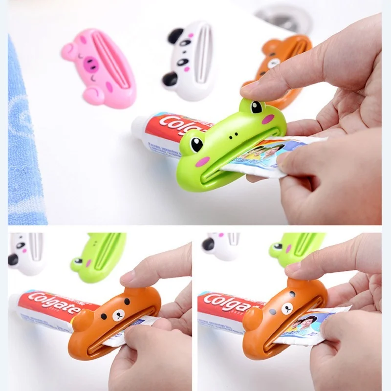 Kitchen Accessories Bathroom Multi-function Tool Cartoon Toothpaste Squeezer Kitchen Gadget Useful Home Bathroom Decoration toothpaste squeezer kitchen gadgets