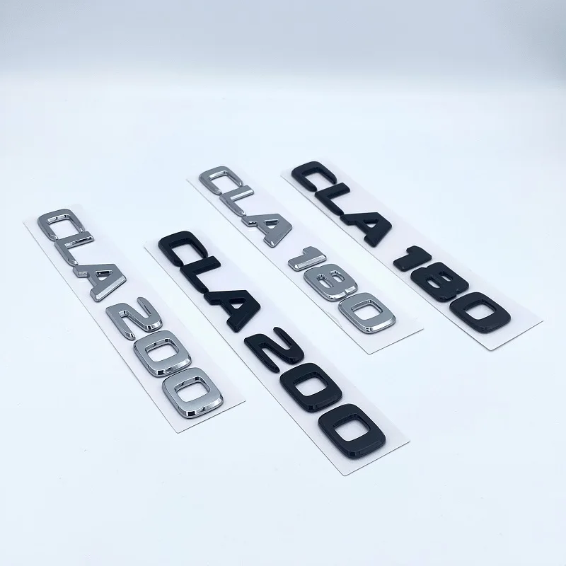 3D 문자 CLA180 CLA200 CLA220 CLA250 CLA260 CLA200d W117 자동차 펜더 트렁크 후면 로고 스티커 용 ABS 엠블럼