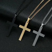 Collier Simple religieux chrétien pour femmes et hommes, pendentif croix vierge marie jésus, chaînes, bijoux à la mode, nouvelle collection 1