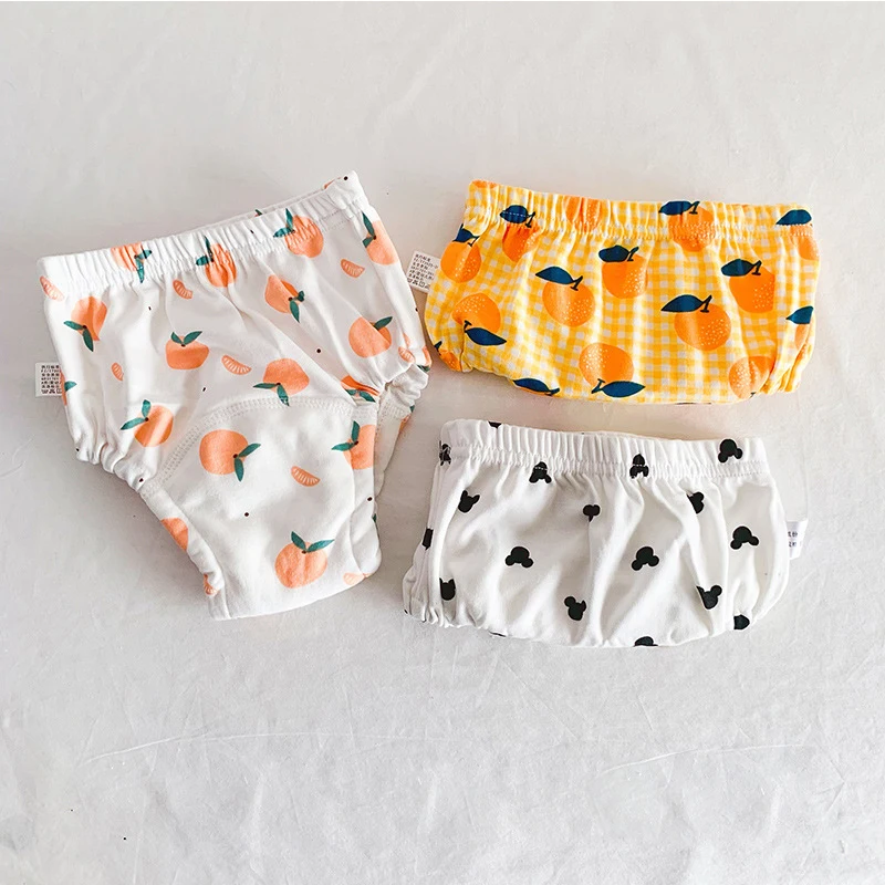 Eco-Friendly Reusable Baby Training Pants with Elastic Waist - Pack of 3