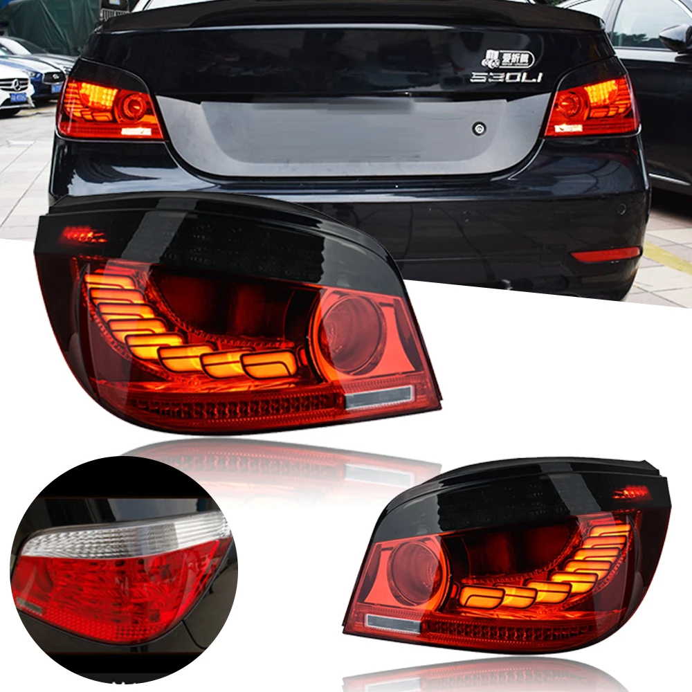

Задний фонарь для BMW E60 светодиодный, задние фонари 2003-2010 520I 523I 530I, задний фонарь, Стайлинг автомобиля DRL сигнальный проектор, объектив, автомобильные аксессуары