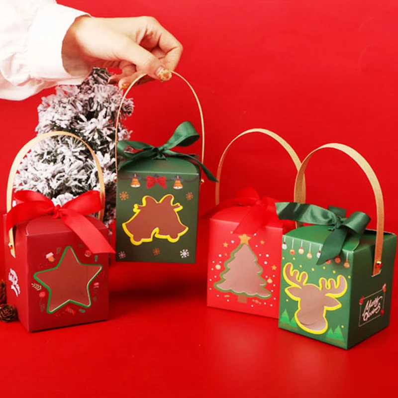 

Рождественская Подарочная коробка 3 шт., коробка для конфет и печенья с Санта-Клаусом, Новогодние рождественские украшения, Детские сувениры