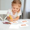 20 Cards Dry Erase Handwritten Blank Cards Message Note Labels White Waterproof Paper Card Word Card Rewritable for Kid Adult 3
