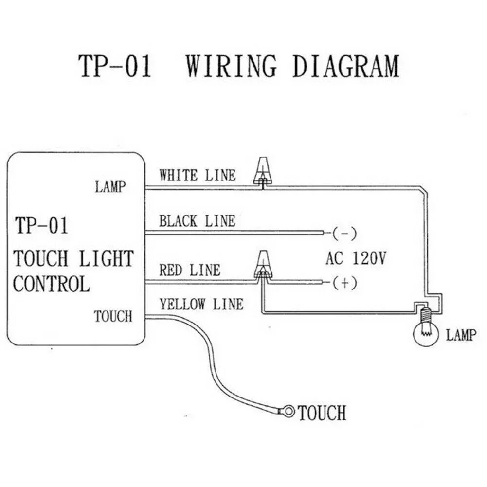 Zing Ear Module Sensor 3 Way Touch Lamp Circuit Connection TP-01 ZH 120 Volt-60 Hz Dimmer Switch