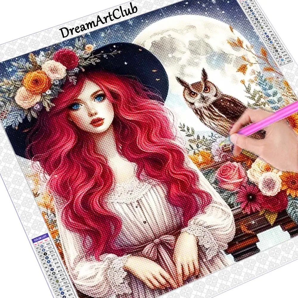 Diamond Painting Kit Woman And Eagle New Collection 2024 Diamond Mosaic 5D DIY Cross Stitch Kits Diamond Art Home Decoration