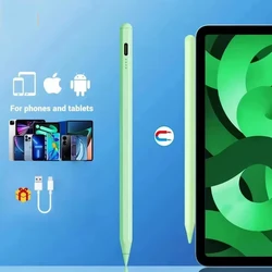 Enhanced Universal Stylus Pen with Fine Tip and Palm Rejection - Rechargeable and Ideal for Drawing & Note Taking (Green)
