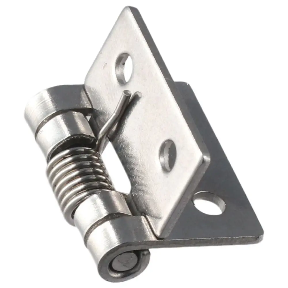 5pcs Heavy Duty 0.98" Spring Hinge Stainless Steel with Screws Loaded Hinges Brushed Hinges for Door Cabinet Small Box