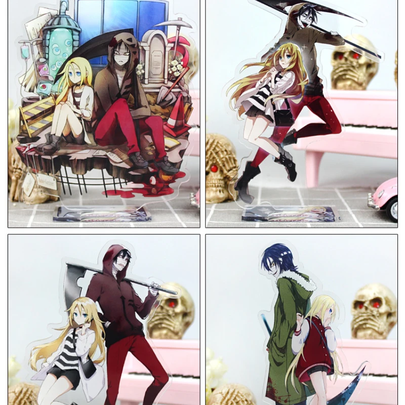 15CM Anime Angels of Death Figures Isaac·Foster Acrylic Stands  Rachel・Gardner Eddie Character Model Desktop Decoration Fans Toys