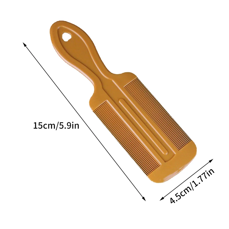 2 Pcs Plastic Double Sided Nit Fine Tooth Combs for Head Lice Detection Comb Kids Pet Flea Use