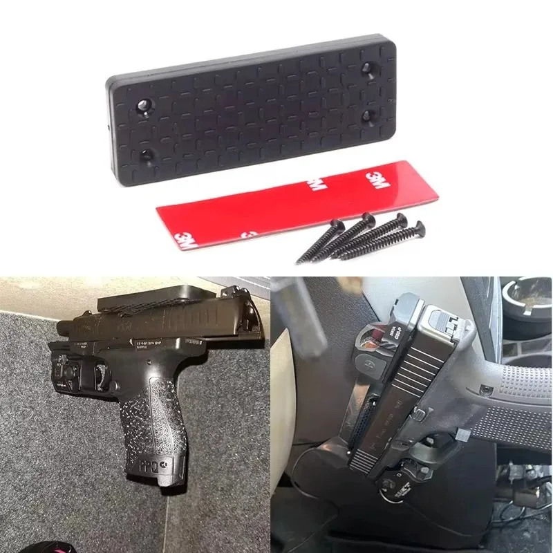 Tactical 35lbs/42lbs Magnetic Gun Mount Gun Magnet Buckler Series Car Desks Walls Concealed Holder for Handgun