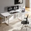 Standing Desk, 71x43 Inches L Shaped Desk with 4 Legs, Dual Motor and Memory Controller, Electric Stand Up Desk Adjustable Heigh 1