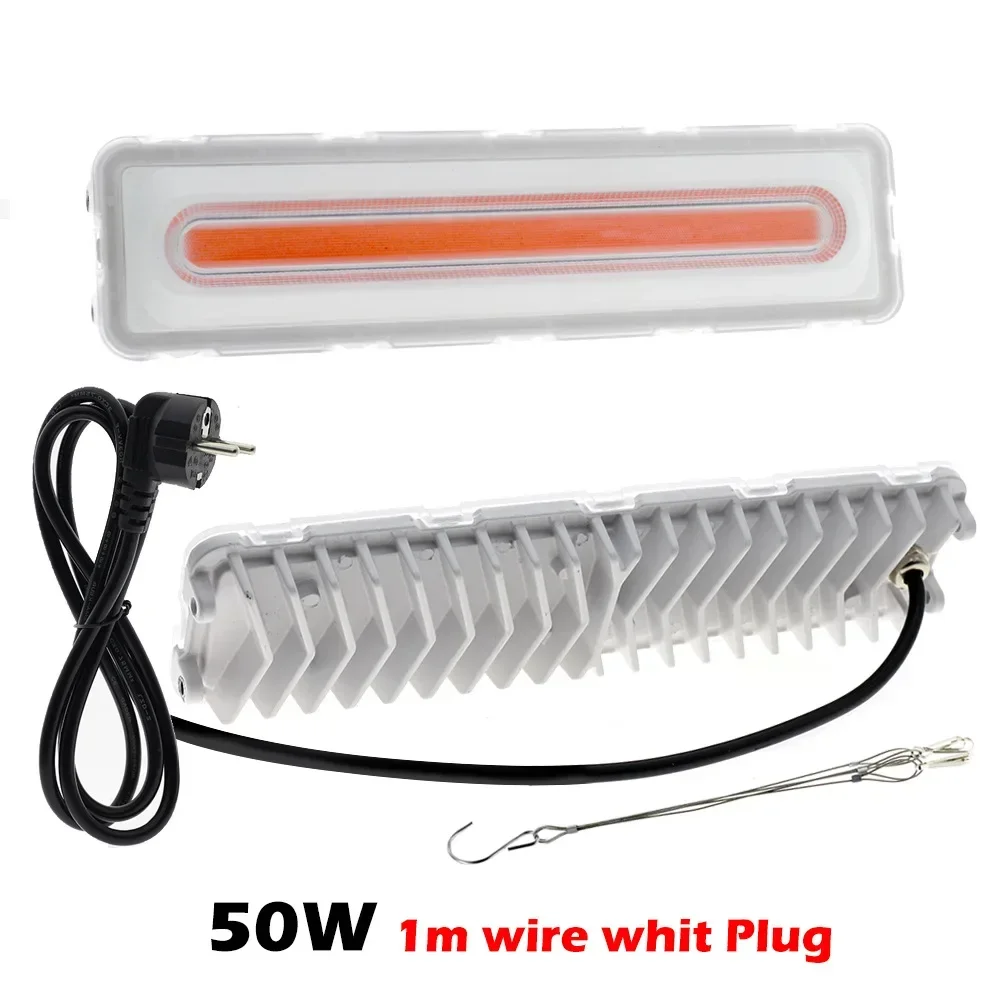 COB LED Grow Light, Full Spectrum 50W Plant Growing Light, Refugium Light Without Noise for Indoor Plants, Seeding, Veg , Flower