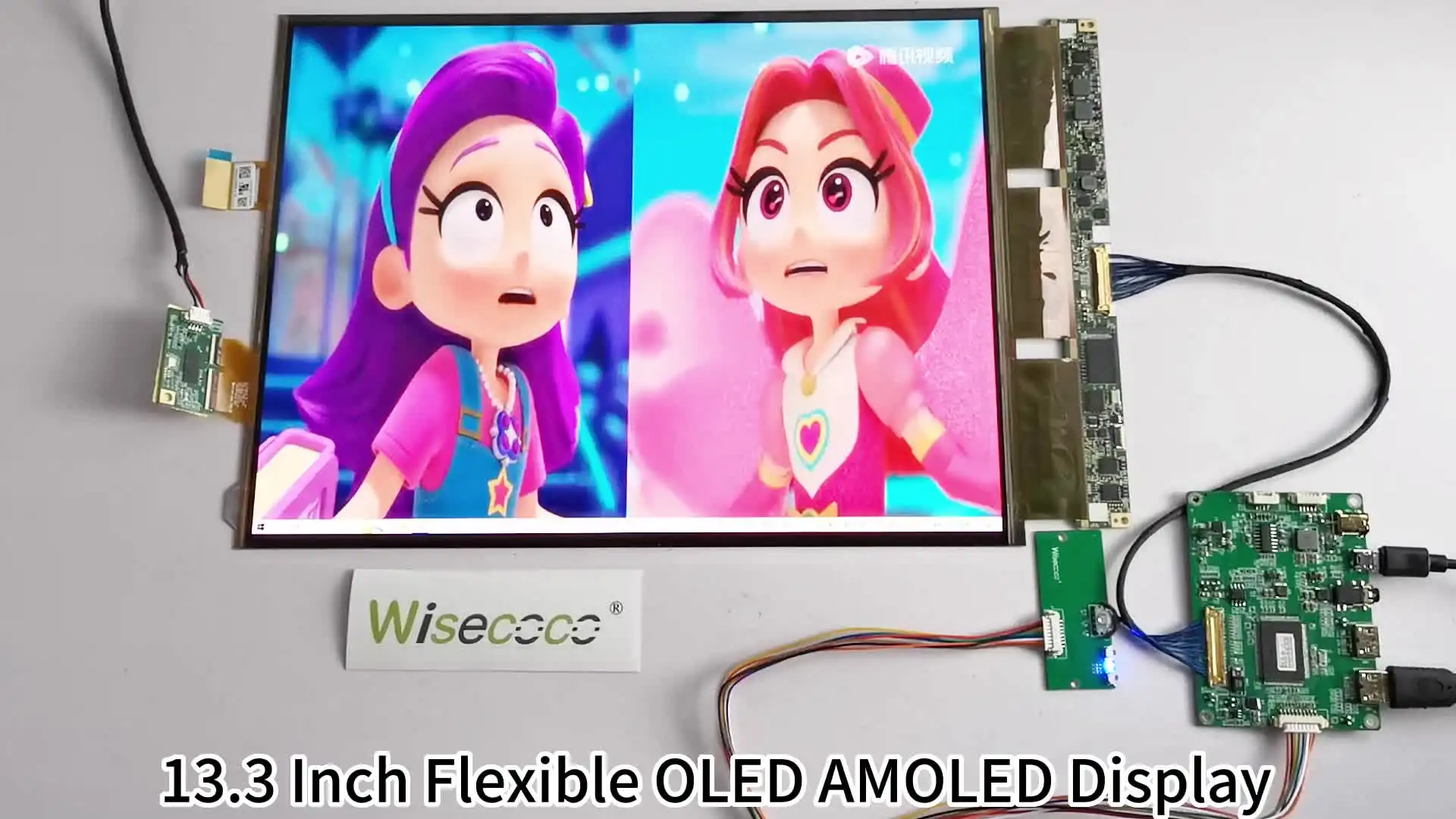 Wisecoco 13.3インチ フレキシブルディスプレイ OLEDディスプレイ 2k