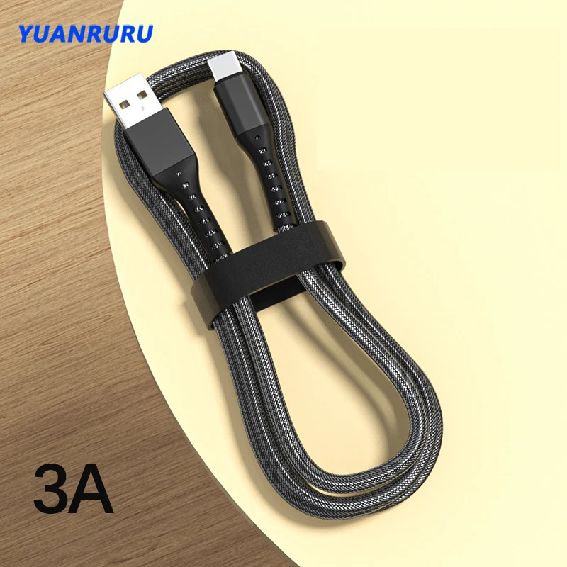 

Кабель Micro USB Type-C 3A для Xiaomi, Samsung, Huawei, 10 Вт