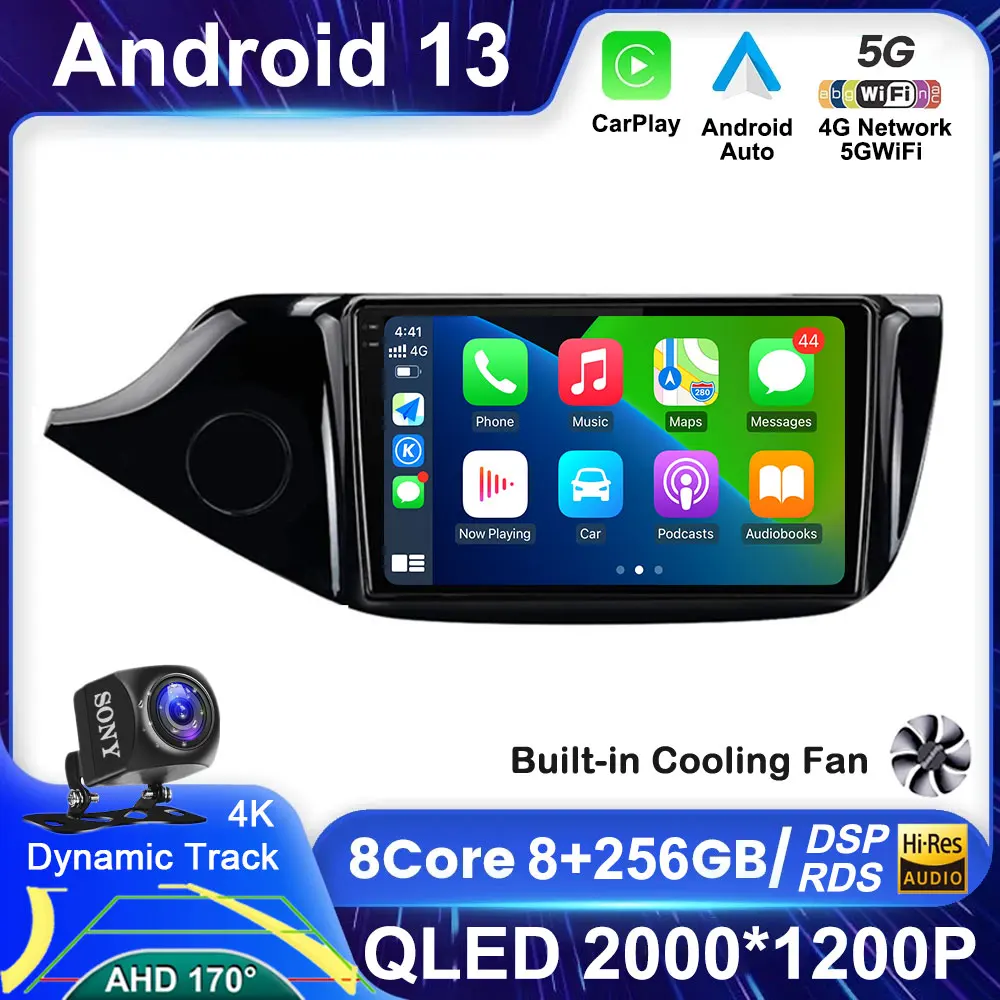 9 "Android 13 Voor Kia Cee Ceed Jd 2012 2013 2014 2018 Dsp Autoradio