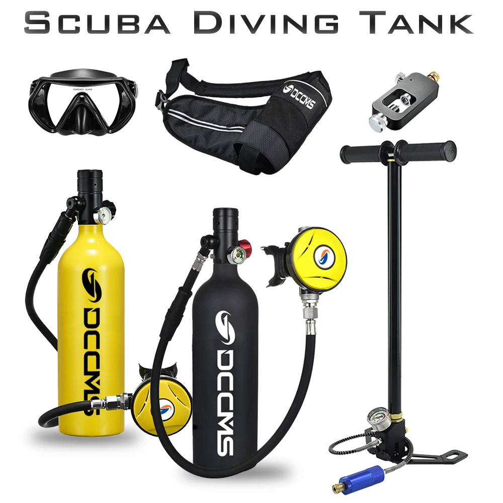 DCCMS Scuba Tank 1000ML Scuba Diving Equipment Diving Snorkeling Equipment Provides 10~15 Minutes Underwater Breathing Time ultrasonic warm cool mist humidifier 120 hrs run time 2 gal tank 500 sq ft coverage large rooms quiet silver clean tre